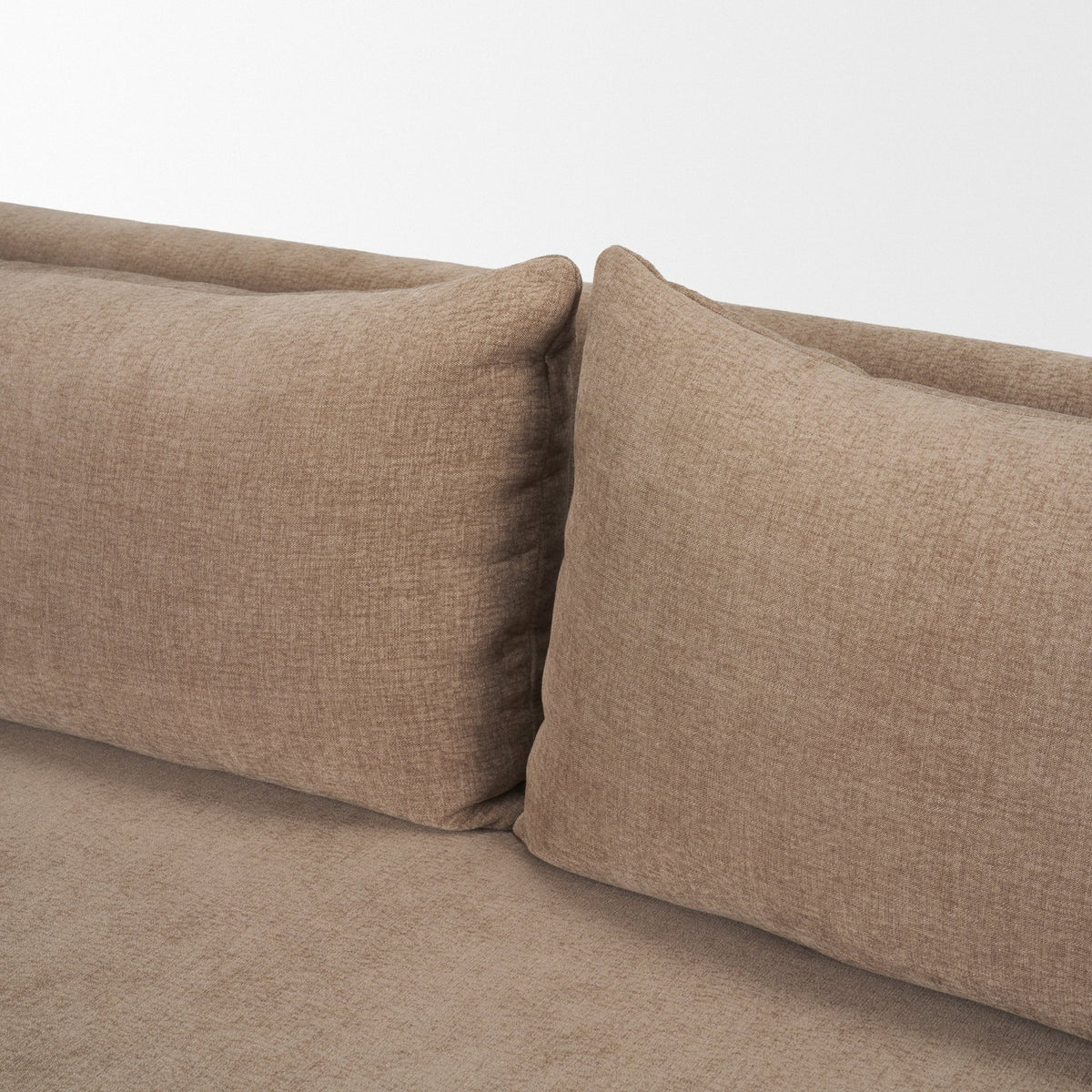 Ellington Stonewashed Latte Slipcovered Slope Arm Sofa - Ornate Home