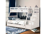 Ellington White Twin/Full Bunk Bed w/ Trundle - Ornate Home