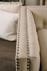 Elliot Beige Loveseat - Ornate Home