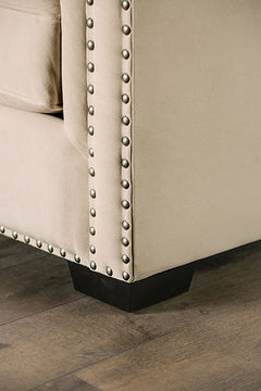 Elliot Beige Loveseat - Ornate Home