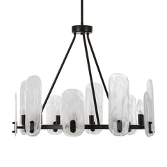 Ellipse Dark Bronze 10 Light Chandelier - Ornate Home