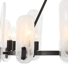 Ellipse Dark Bronze 10 Light Chandelier - Ornate Home