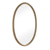 Ellis Brass Beaded Oval Mirror - Ornate Home