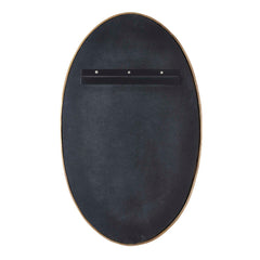 Ellis Brass Beaded Oval Mirror - Ornate Home