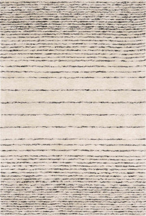 Ellisburg Striped Cream Faux Silk Rug - Clearance - Ornate Home