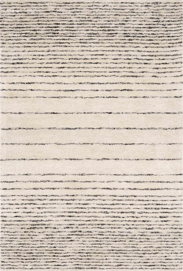 Ellisburg Striped Cream Faux Silk Rug - Clearance - Ornate Home