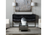 Ellison Black/Clear Cocktail Table - Ornate Home