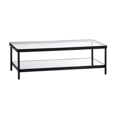 Ellison Black/Clear Cocktail Table - Ornate Home