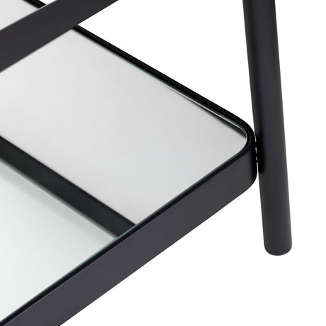 Ellison Black/Clear Cocktail Table - Ornate Home