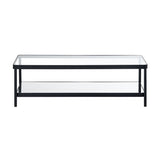 Ellison Black/Clear Cocktail Table - Ornate Home