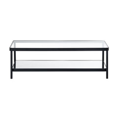 Ellison Black/Clear Cocktail Table - Ornate Home