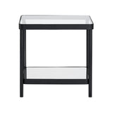 Ellison Black/Clear End Table - Ornate Home