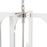Ellison Clear/Nickel Chandelier - Ornate Home