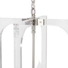 Ellison Clear/Nickel Chandelier - Ornate Home