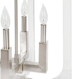 Ellison Clear/Nickel Chandelier - Ornate Home