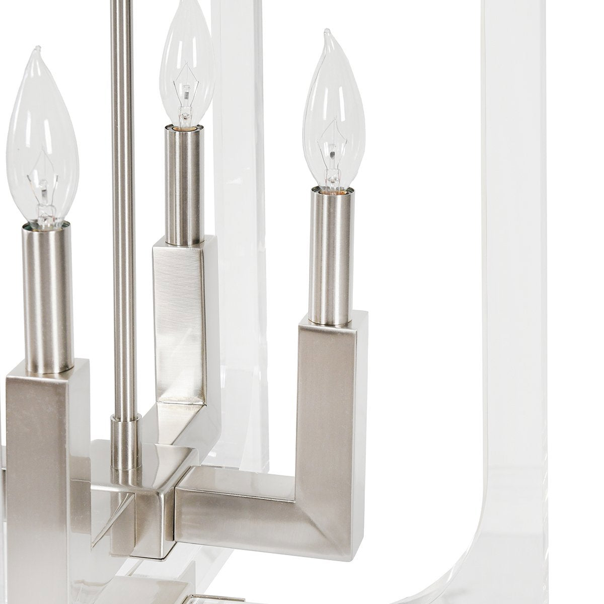 Ellison Clear/Nickel Chandelier - Ornate Home