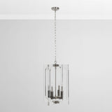 Ellison Clear/Nickel Chandelier - Ornate Home