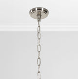 Ellison Clear/Nickel Chandelier - Ornate Home