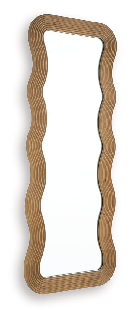 Ellisonville Brown Floor Mirror - Ornate Home