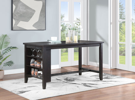 Elliston Dark Grey Counter Height Dining Table - Ornate Home