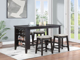 Elliston Dark Grey Counter Height Dining Table - Ornate Home