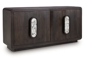 Elliston Espresso Brown Accent Cabinet (Online Special Price) - Ornate Home