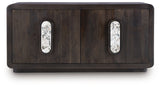 Elliston Espresso Brown Accent Cabinet (Online Special Price) - Ornate Home