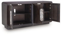 Elliston Espresso Brown Accent Cabinet - Ornate Home