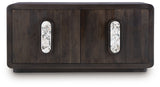 Elliston Espresso Brown Accent Cabinet - Ornate Home