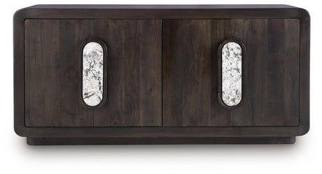 Elliston Espresso Brown Accent Cabinet - Ornate Home