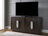 Elliston Espresso Brown Accent Cabinet - Ornate Home