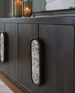 Elliston Espresso Brown Accent Cabinet - Ornate Home
