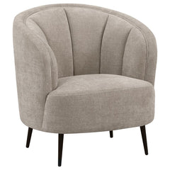 Ellorie Beige Channel Back Curved 3-piece Sofa Set - Ornate Home