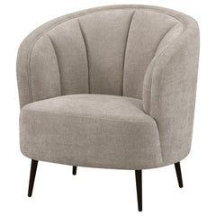 Ellorie Beige Channel Back Curved 3-piece Sofa Set - Ornate Home