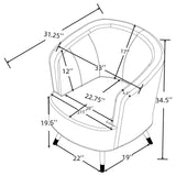 Ellorie Beige Channel Back Curved 3-piece Sofa Set - Ornate Home