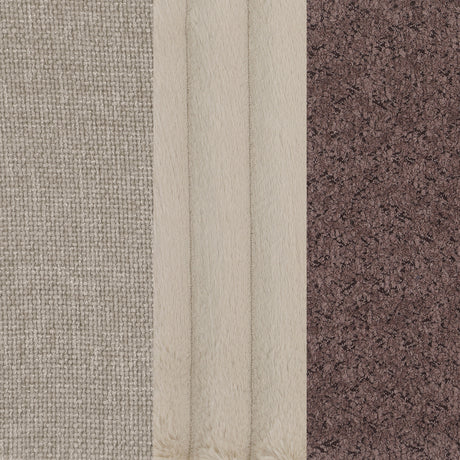 Ellorie Beige Channel Back Curved Sofa - Ornate Home