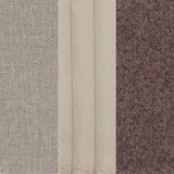 Ellorie Beige Channel Back Curved Loveseat - Ornate Home