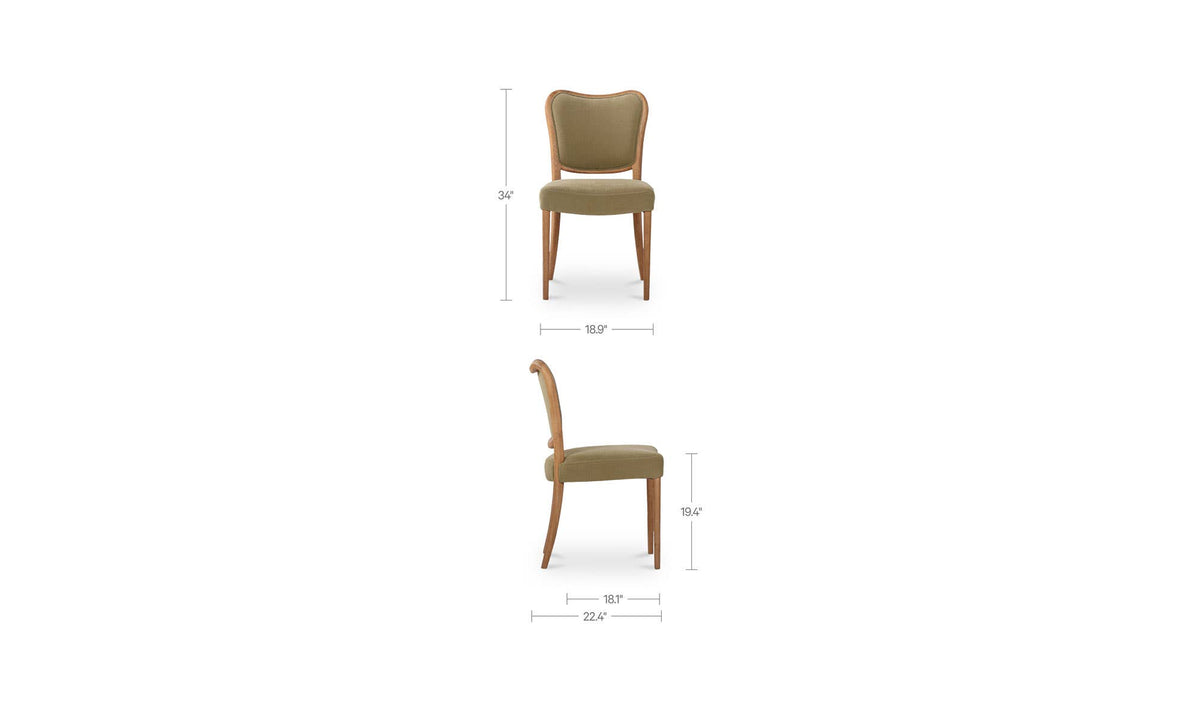 Ellory Olive Dining Chair (Set of 2) - Ornate Home