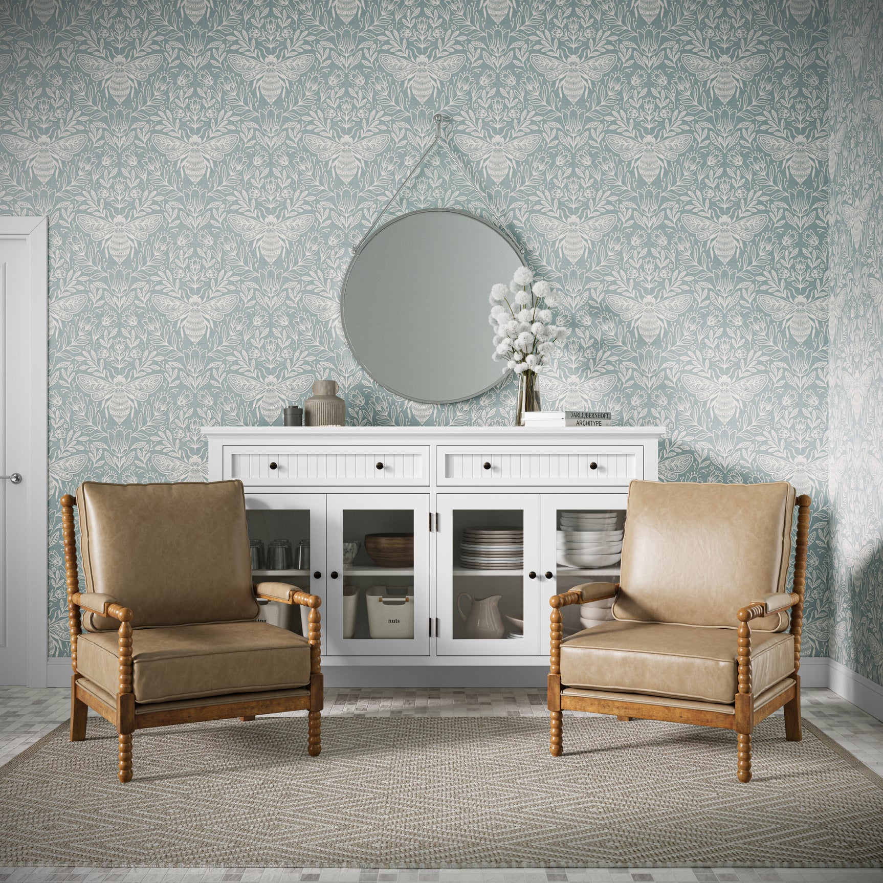 Ellsey Buff Accent Chair - Ornate Home