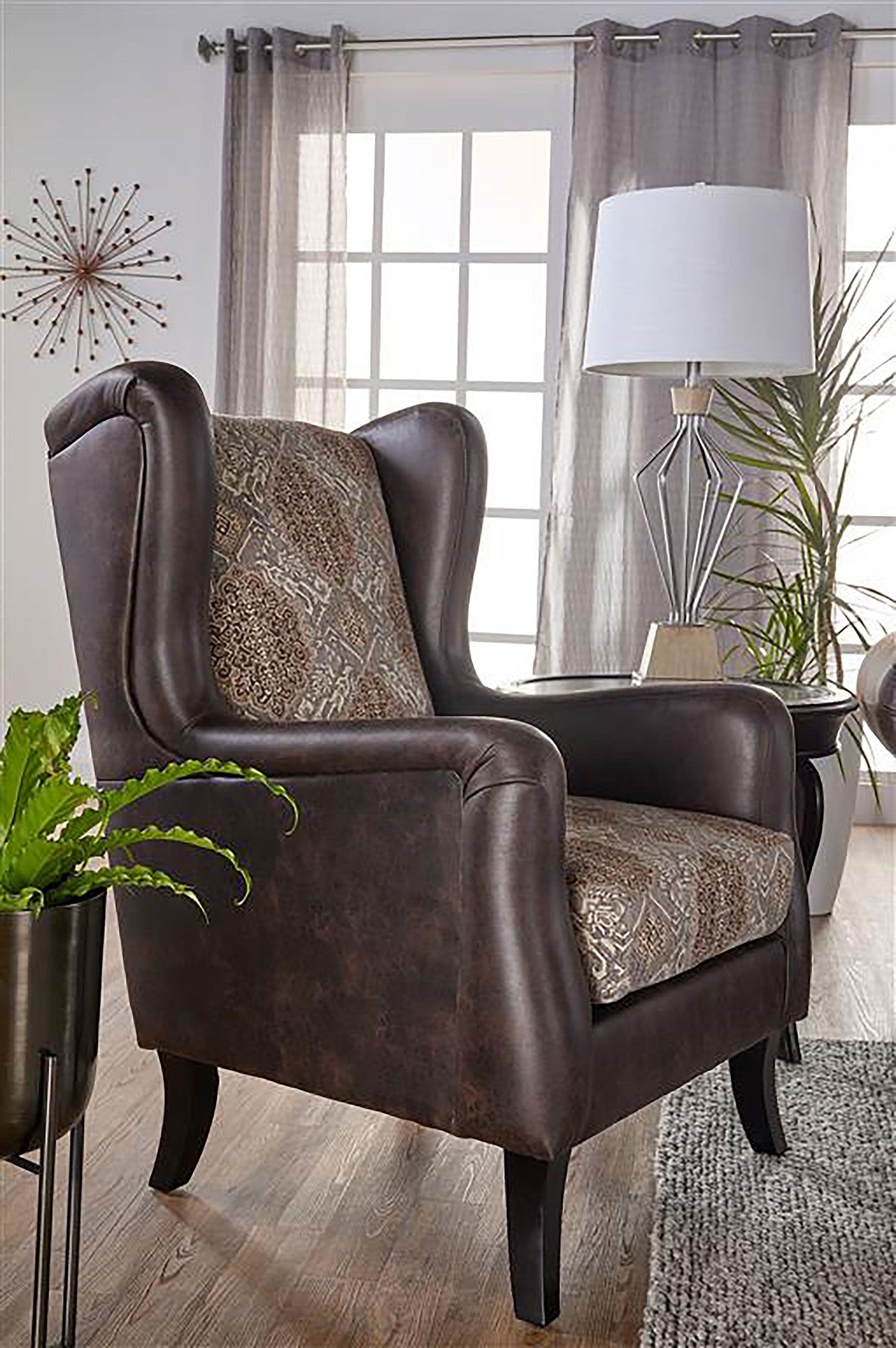 Elmbrook Brown Accent Chair - Ornate Home