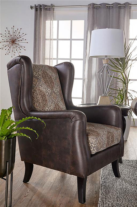 Elmbrook Brown Accent Chair - Ornate Home