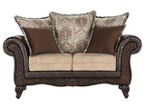 Elmbrook Brown Loveseat - Ornate Home