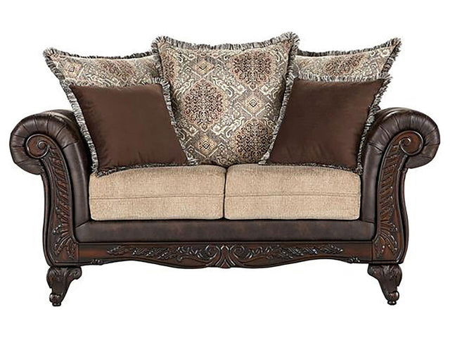 Elmbrook Brown Loveseat - Ornate Home