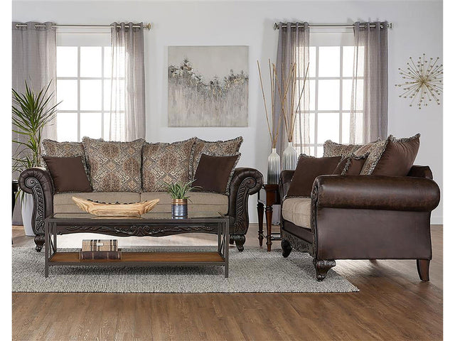Elmbrook Brown Sofa & Loveseat - Ornate Home