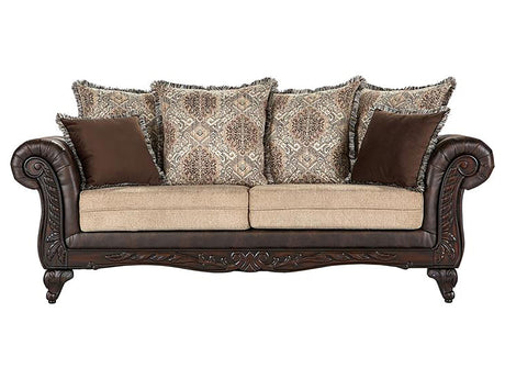 Elmbrook Brown Sofa - Ornate Home