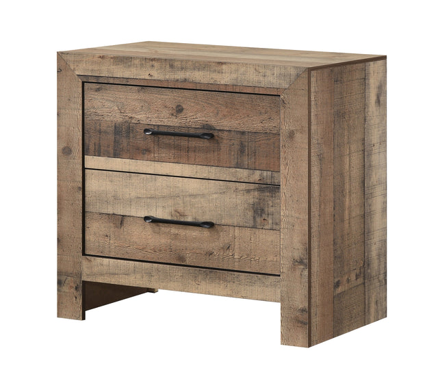 Elmer Natural Panel Bedroom Set - Ornate Home