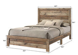 Elmer Natural Queen Panel Bed - Ornate Home