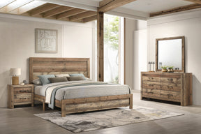Elmer Natural Panel Bedroom Set - Ornate Home