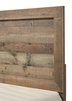 Elmer Natural King Panel Bed - Ornate Home