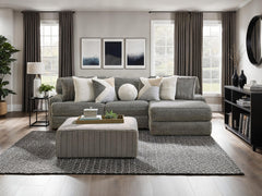 Elmhurst Charcoal Ottoman - Ornate Home